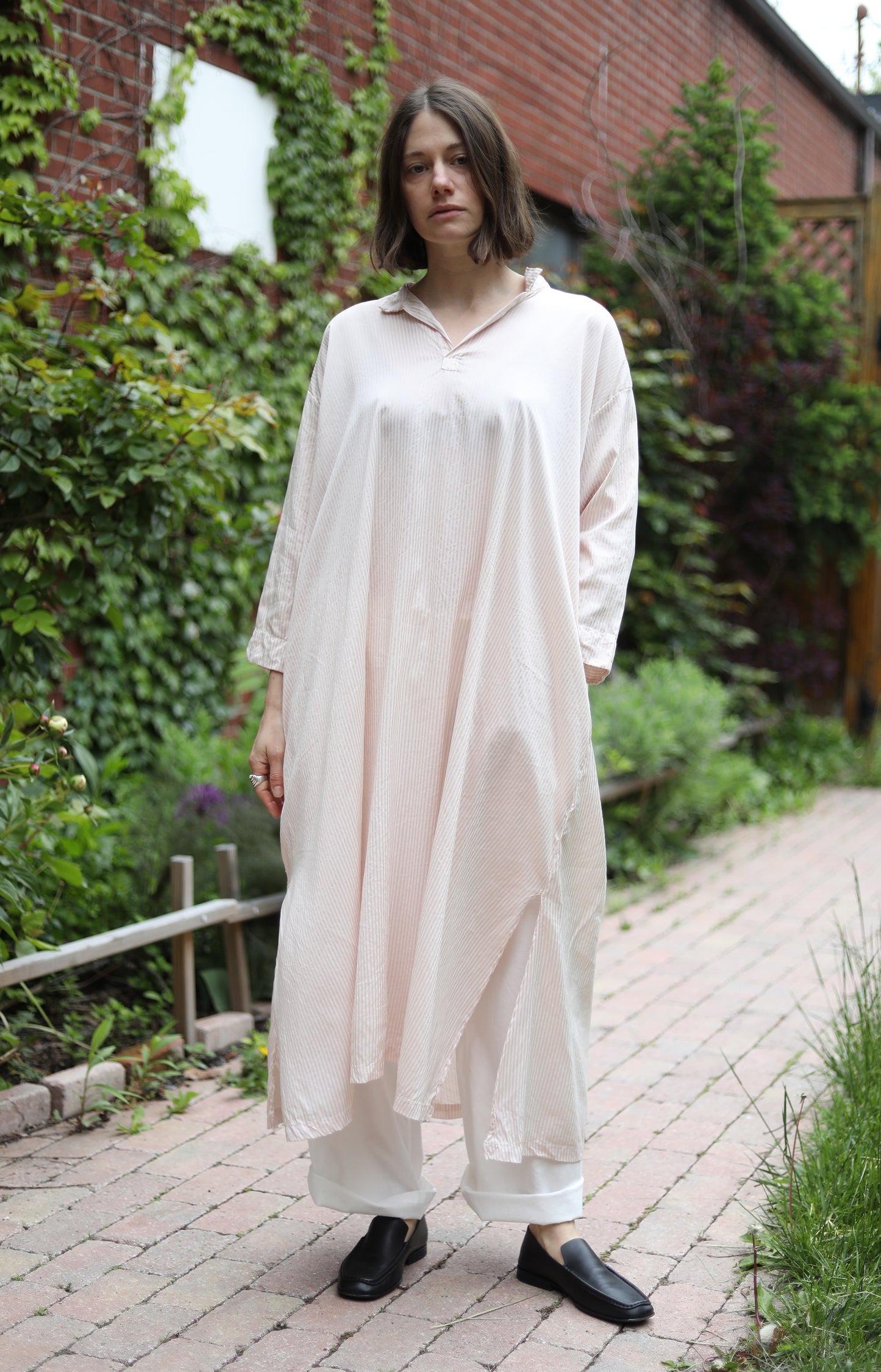 Camellia Silk & Cotton Tsubaki Dress