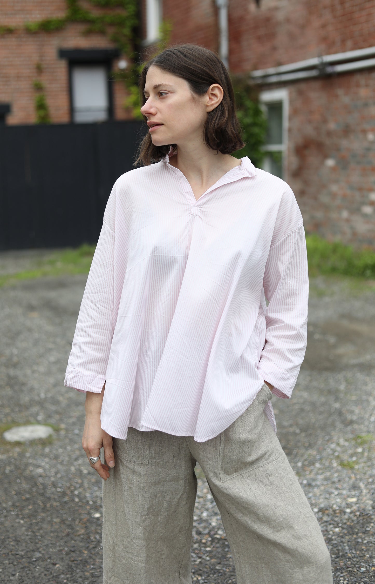 Camellia Silk & Cotton Tsubaki Shirt