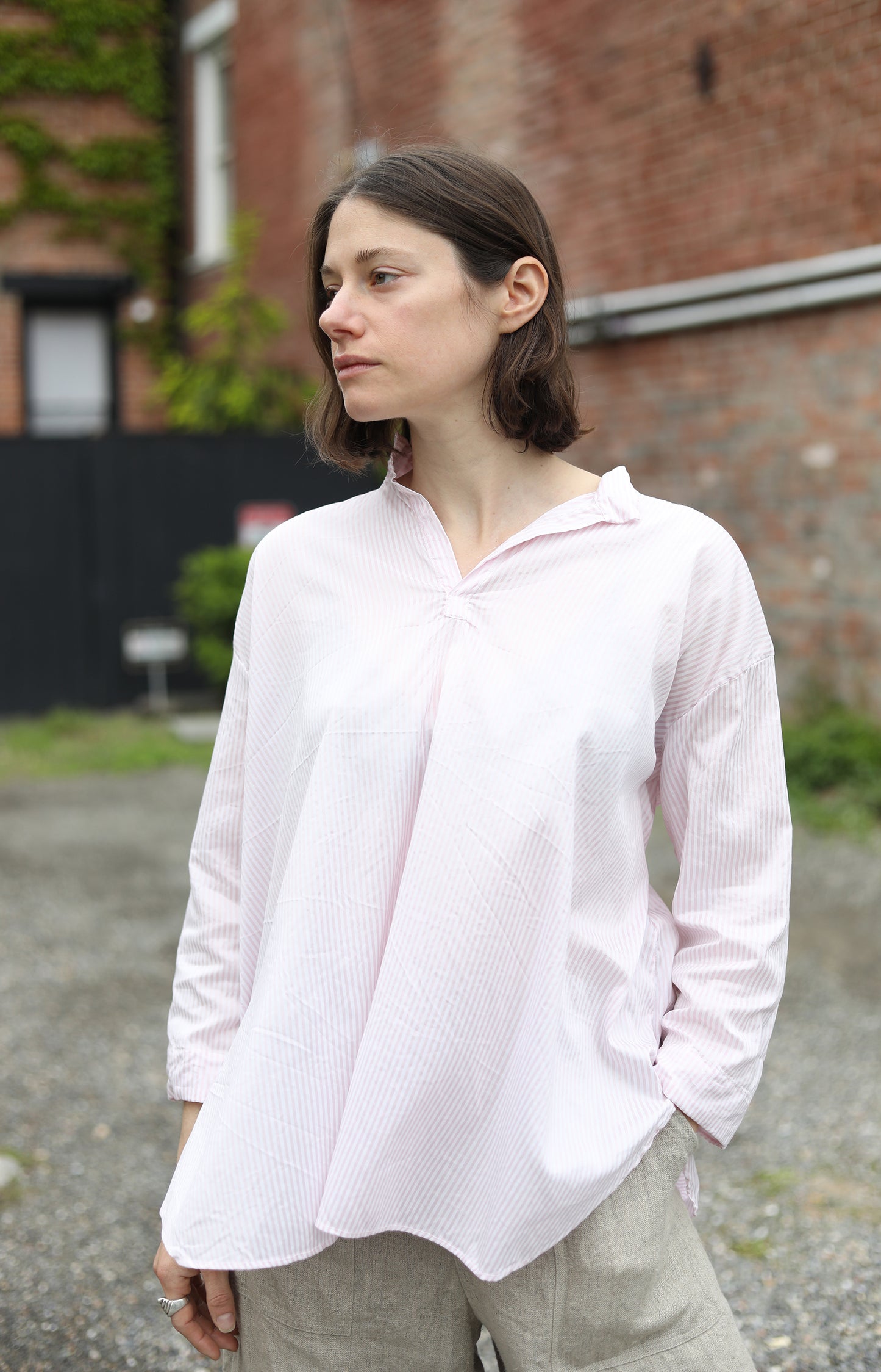 Camellia Silk & Cotton Tsubaki Shirt