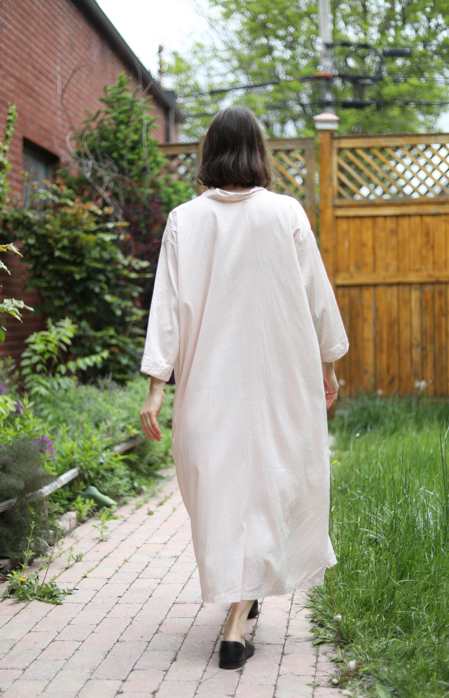 Camellia Silk & Cotton Tsubaki Dress