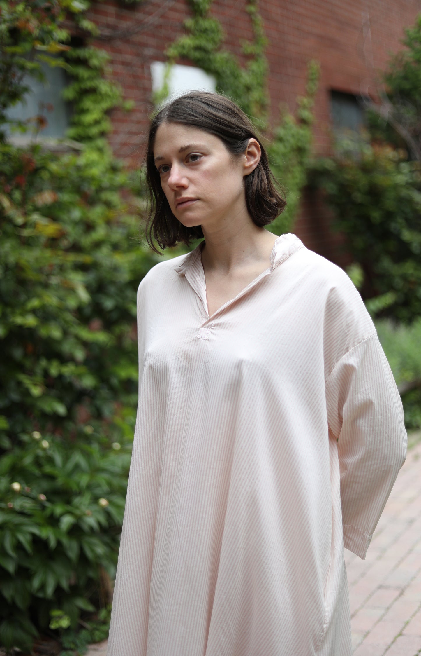 Camellia Silk & Cotton Tsubaki Dress
