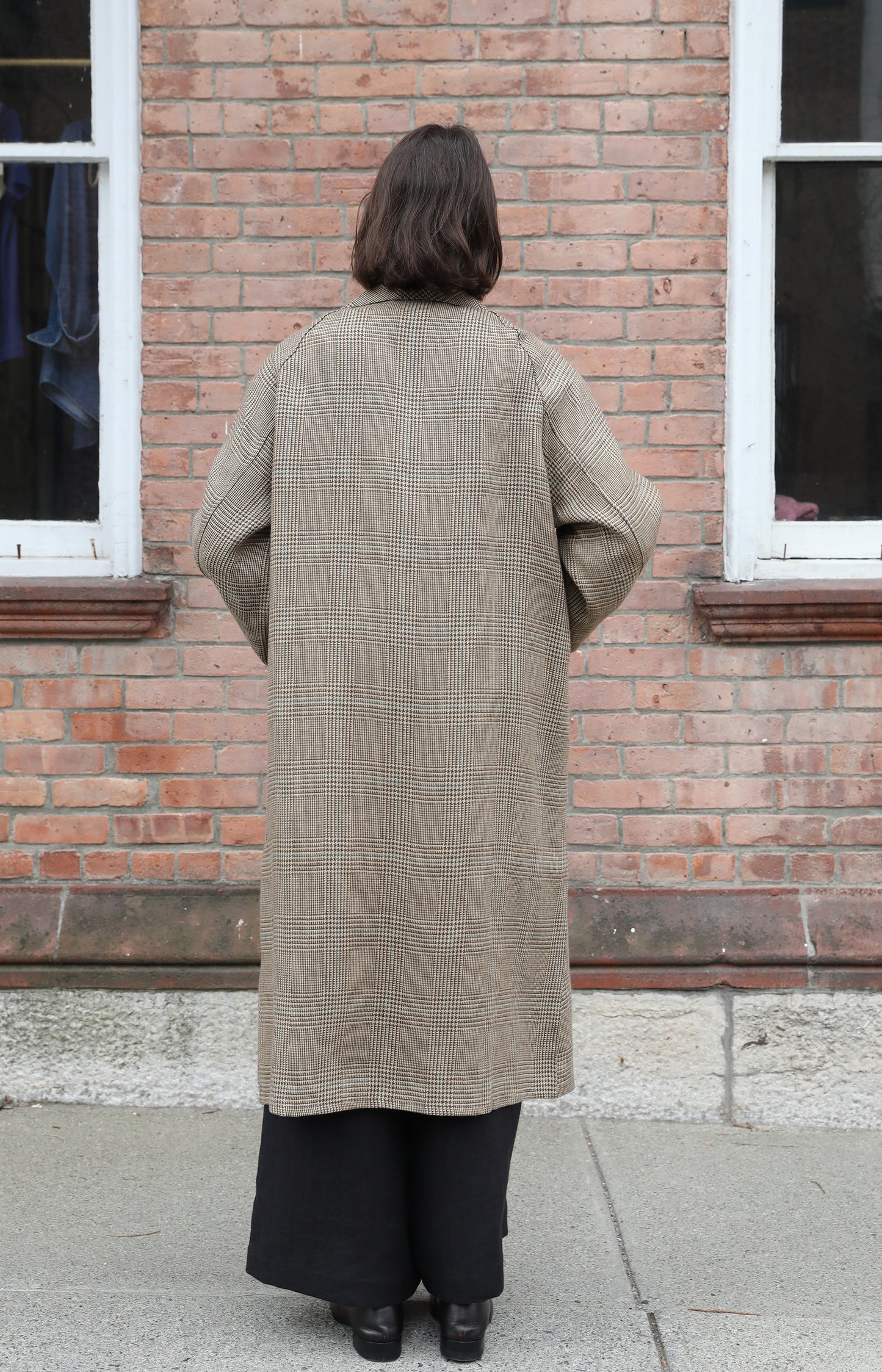 Tan Glen Check Glean Coat