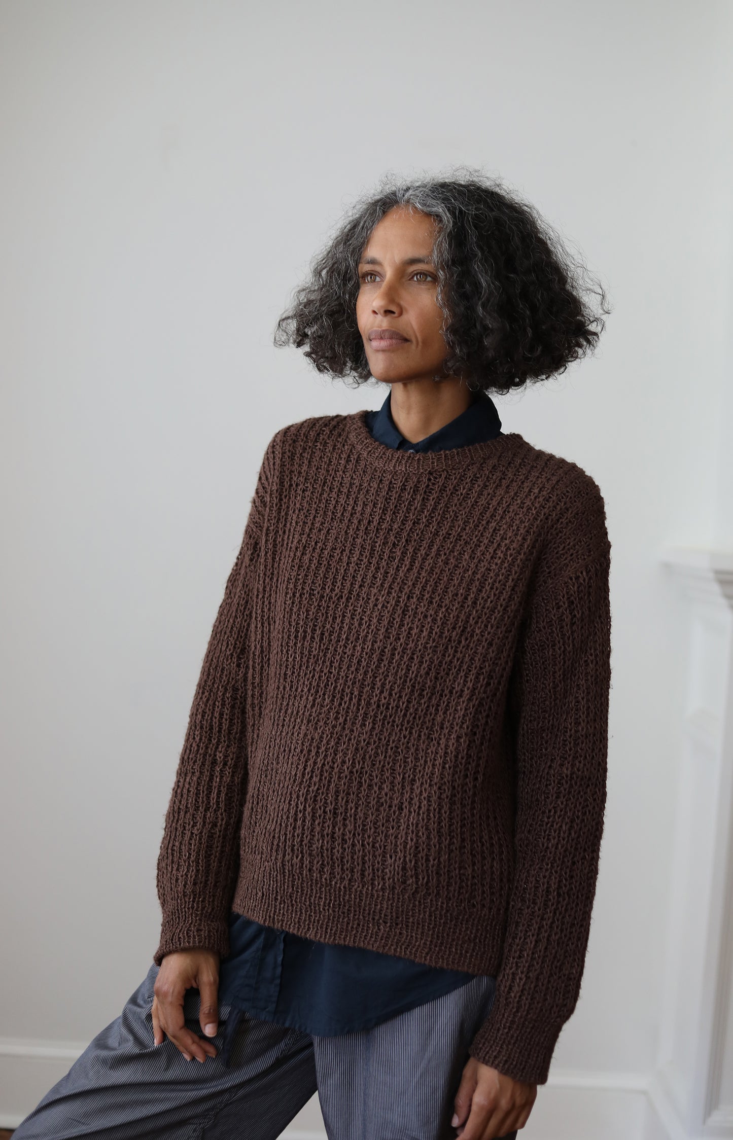 Panama Redwood Fisherman Sweater