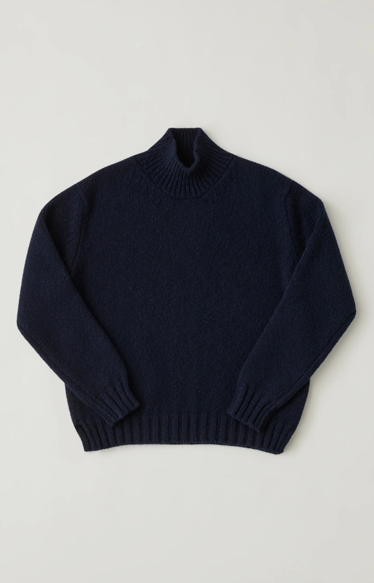 Navy Nero Mockneck Pullover