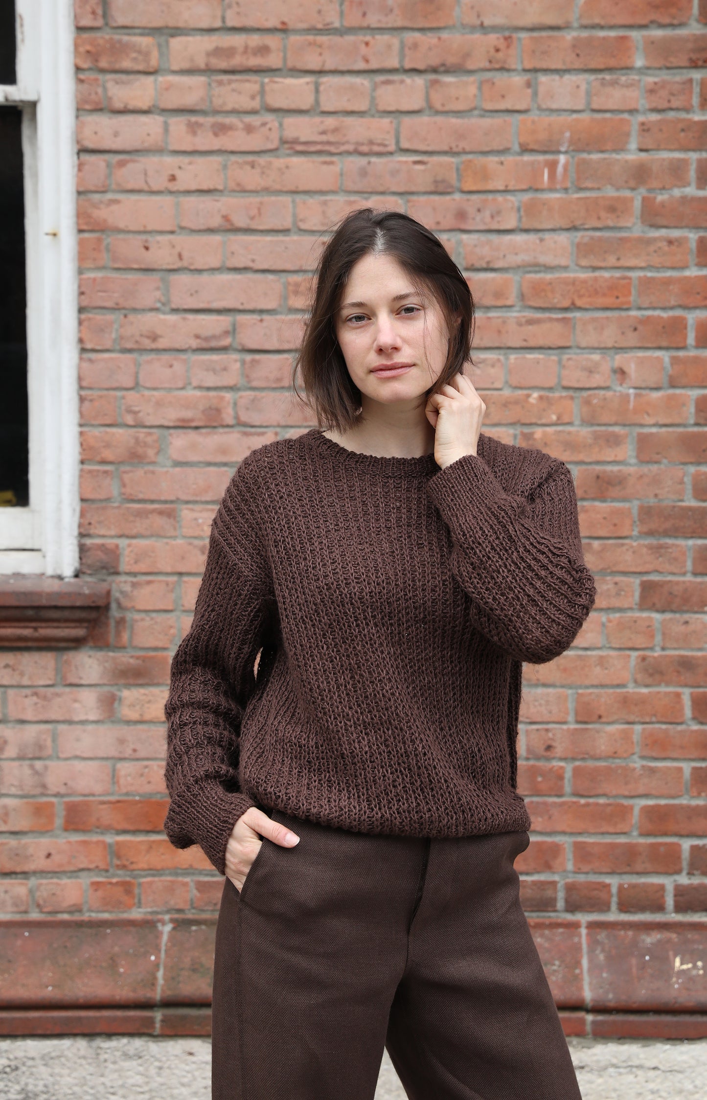 Panama Redwood Fisherman Sweater