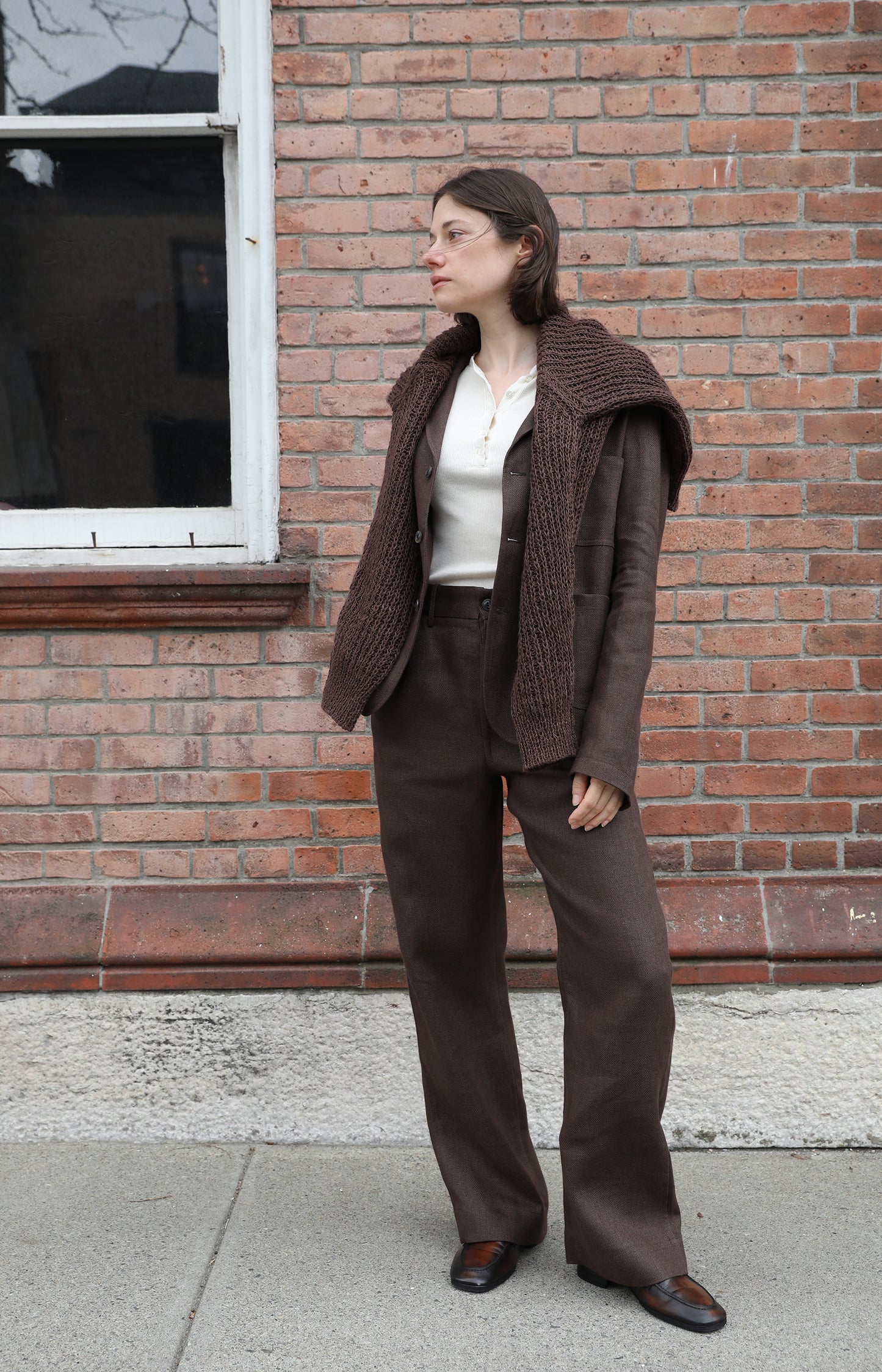 Brown Hopsack Workhorse Jacket
