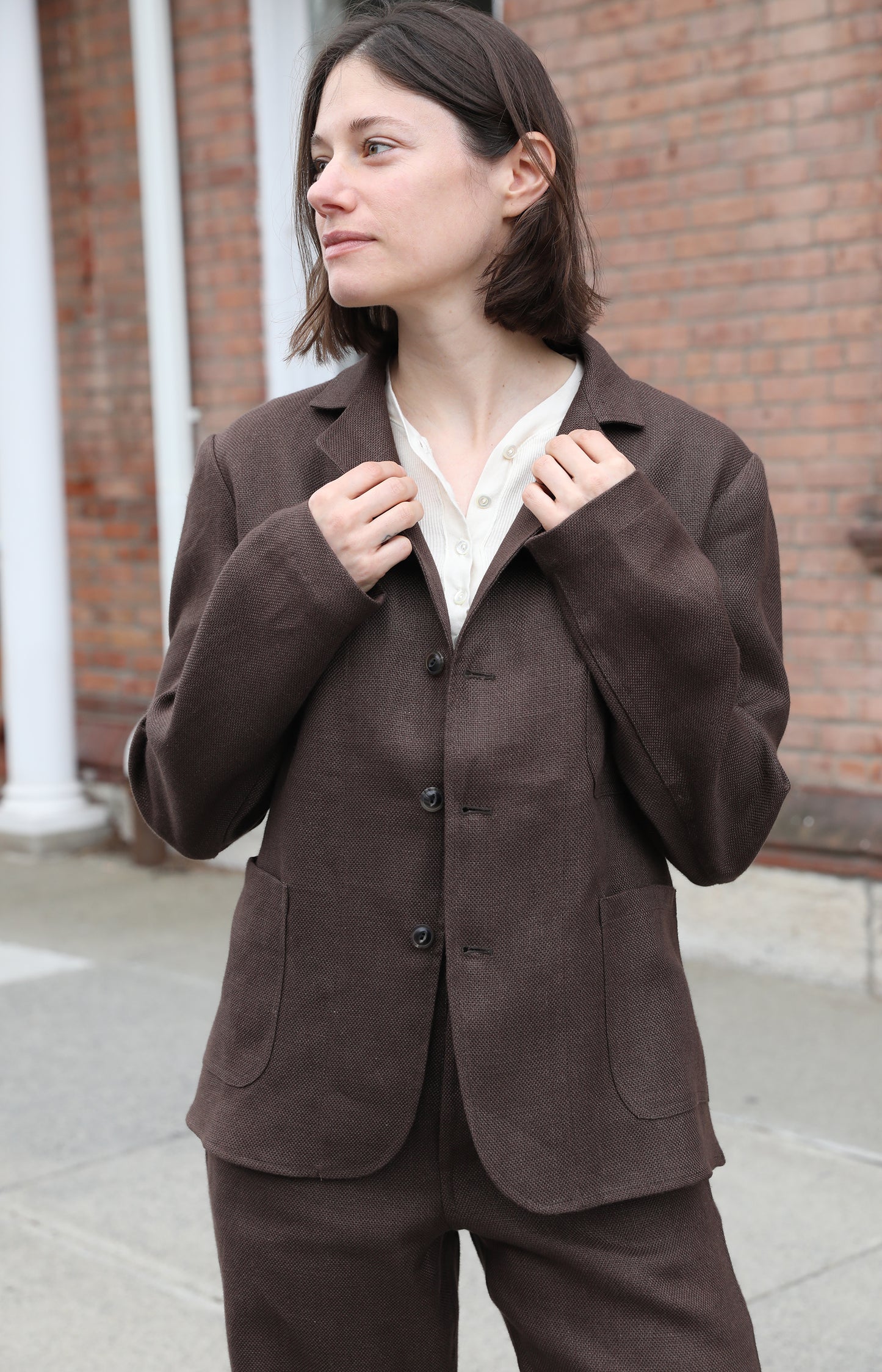Brown Hopsack Workhorse Jacket