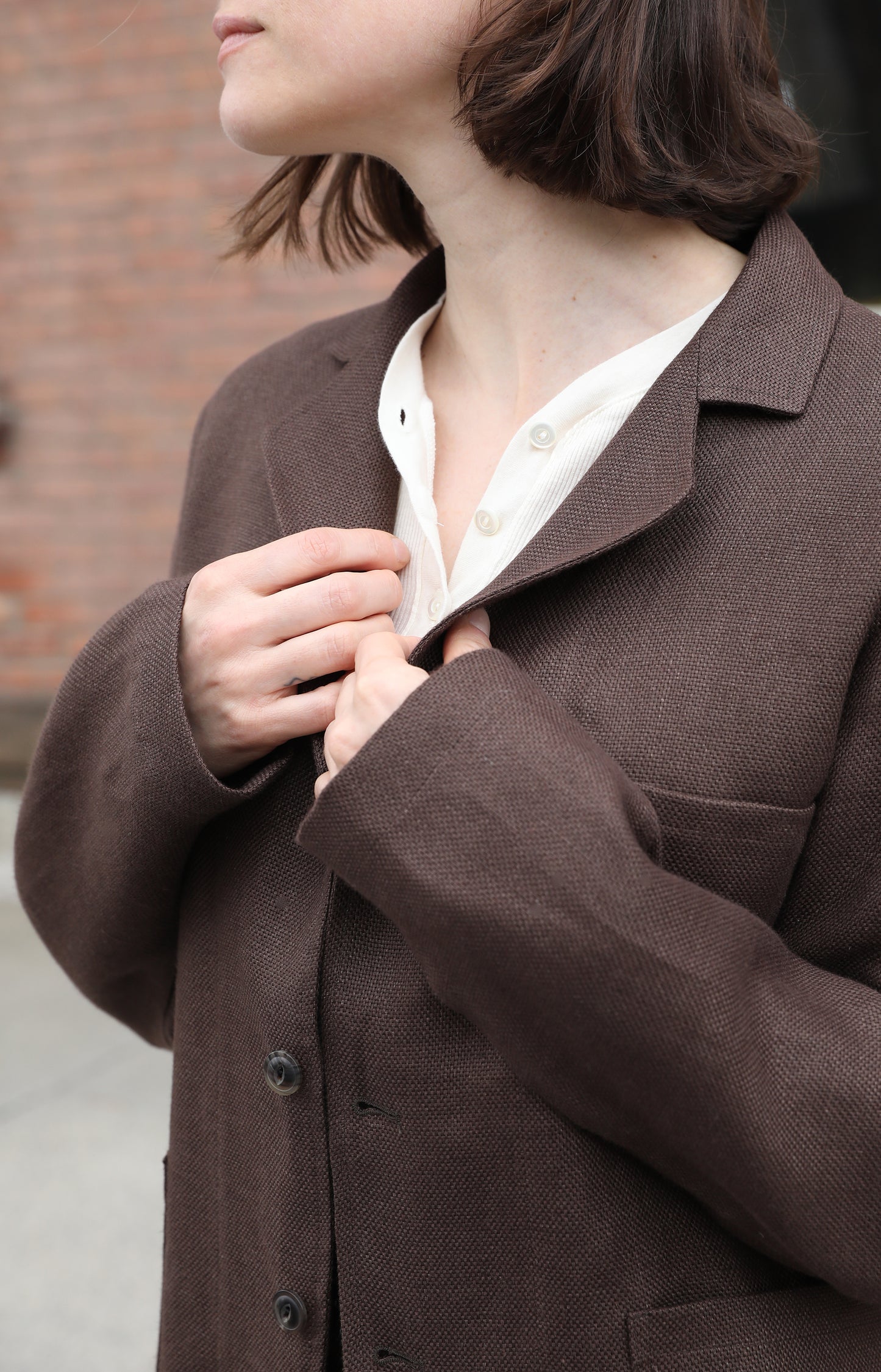 Brown Hopsack Workhorse Jacket