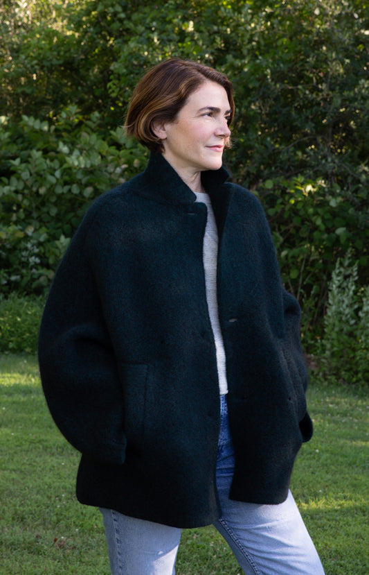Dark Green Bob's Coat Jacket