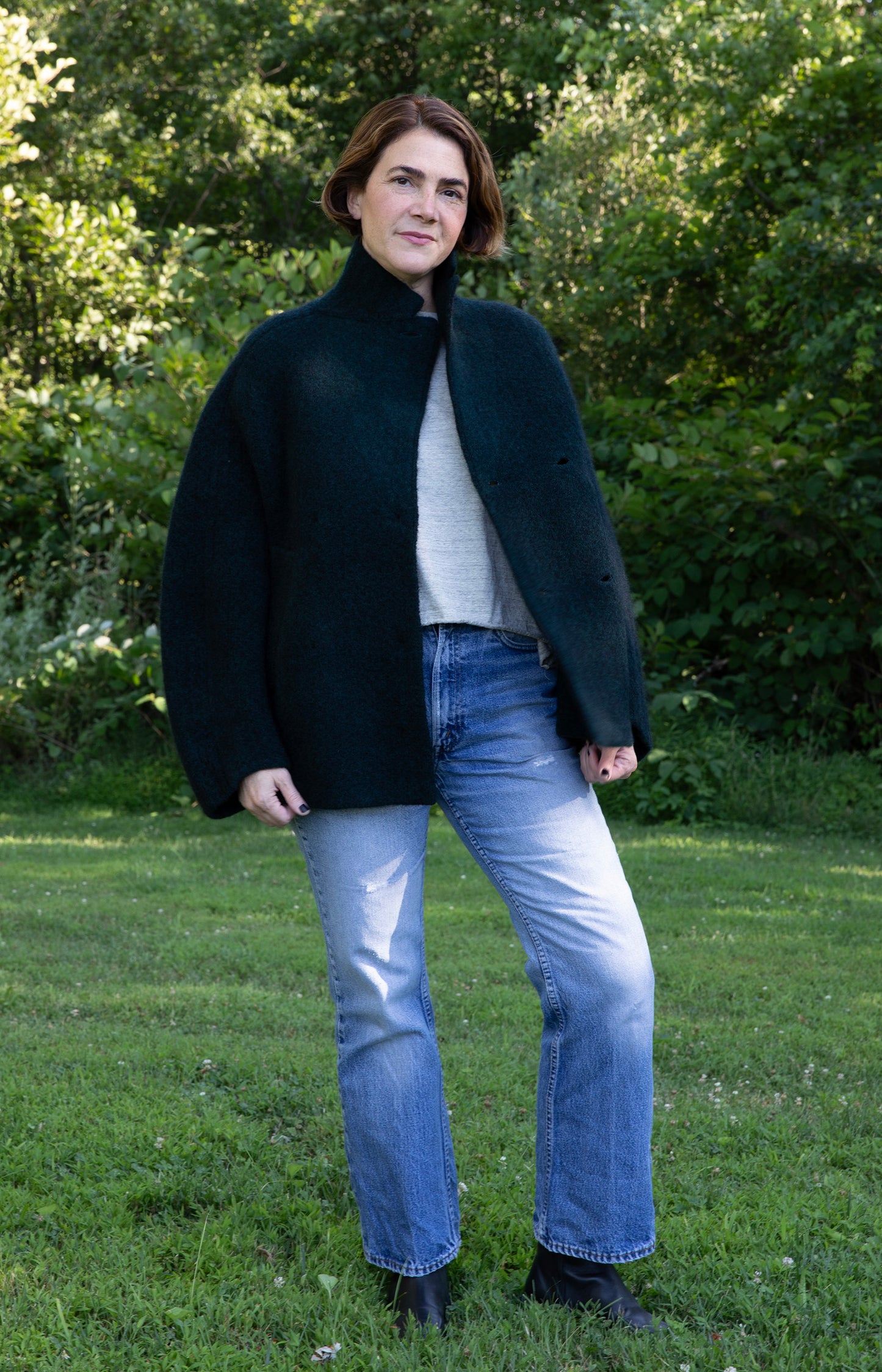 Dark Green Bob's Coat Jacket