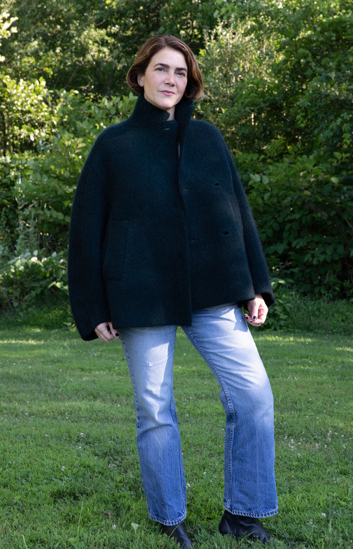 Dark Green Bob's Coat Jacket