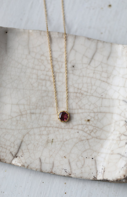 Pink Tourmaline Necklace