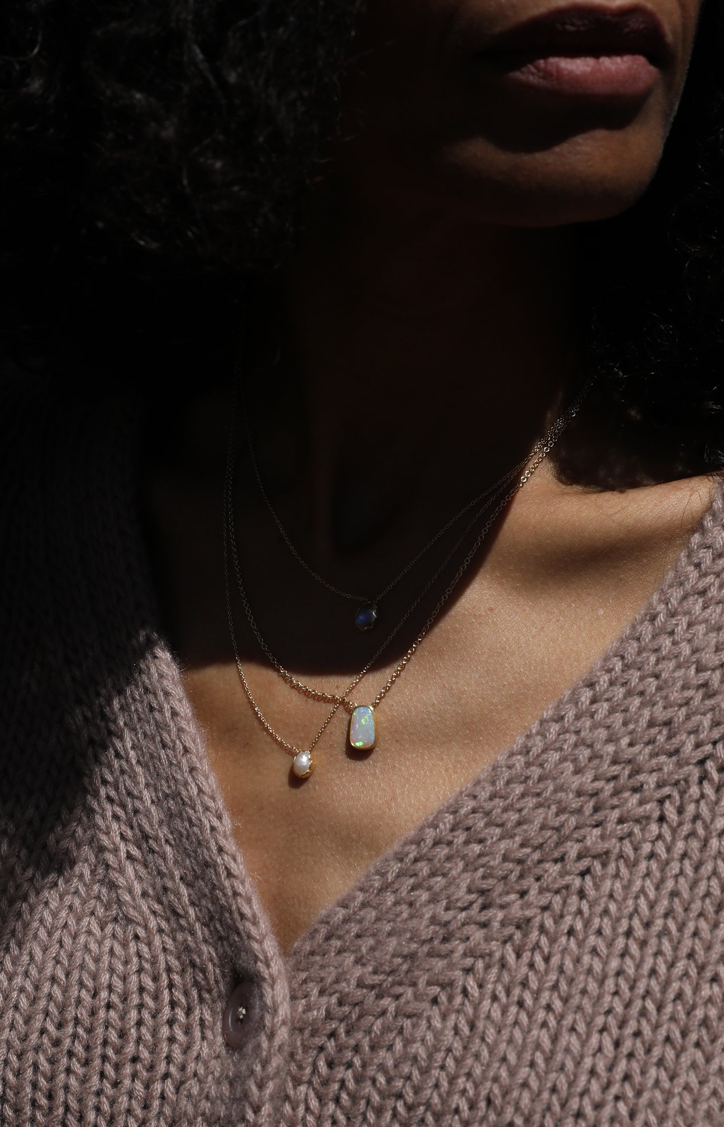 Pearl Petal Necklace