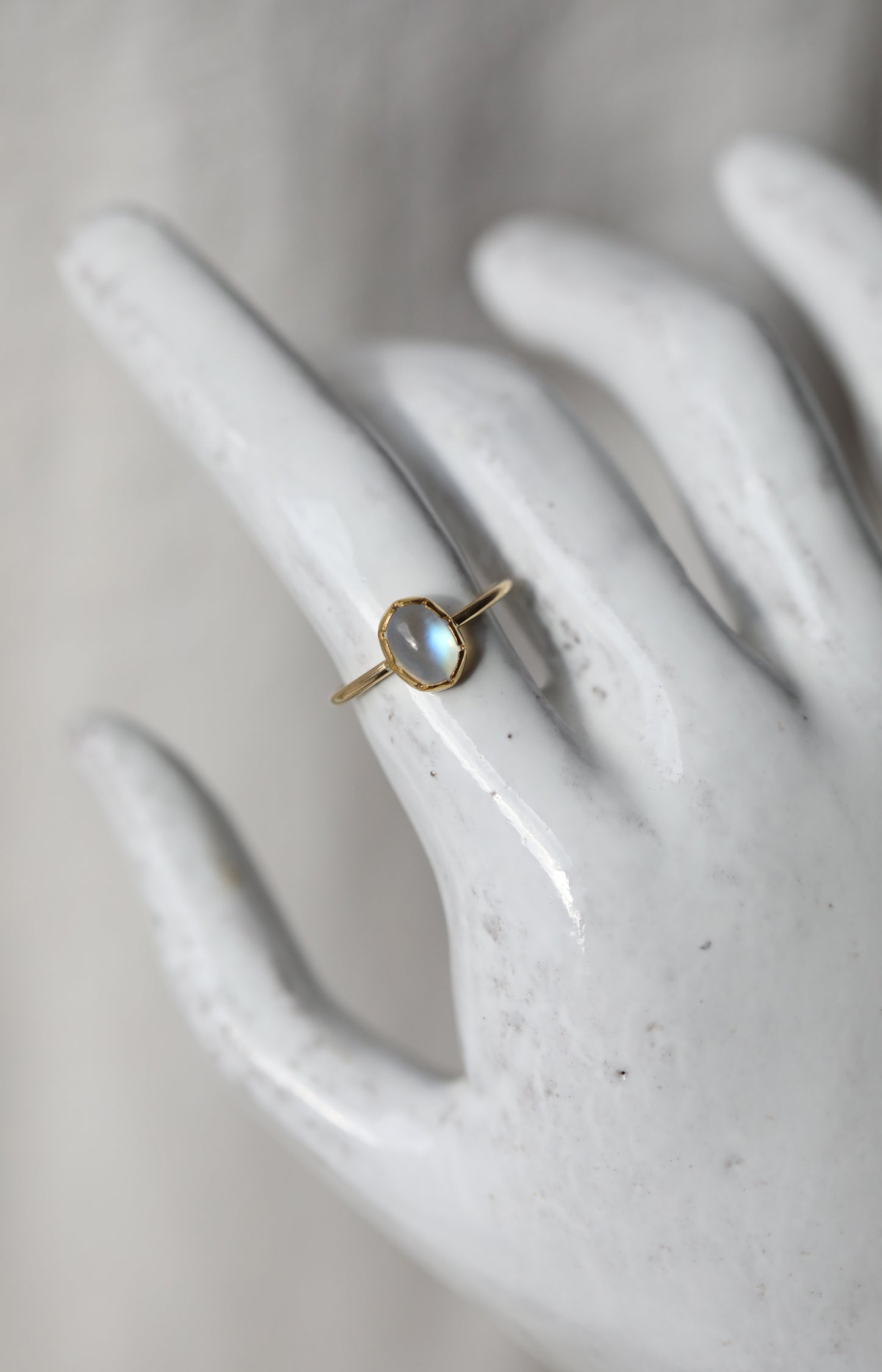 North South Moonstone Ring