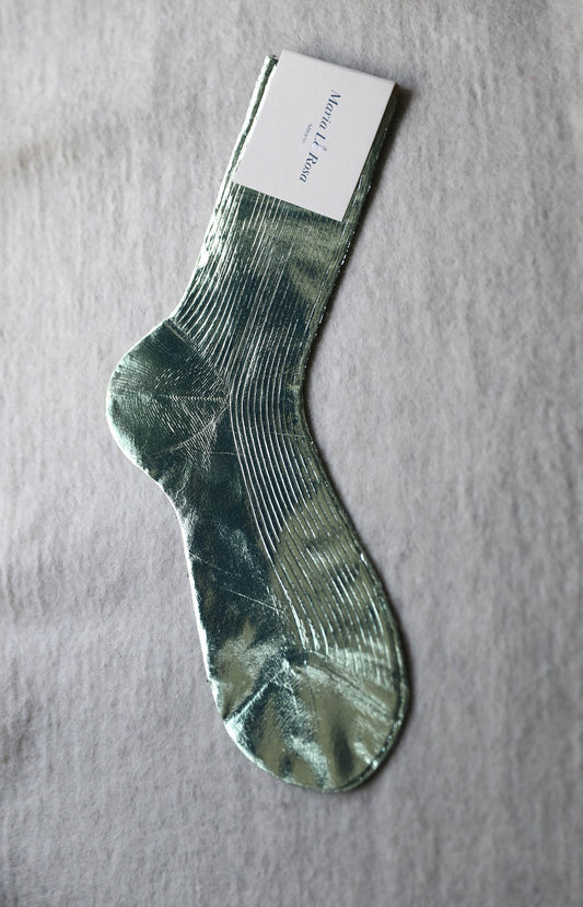 Verdino Ribbed Laminated Socks