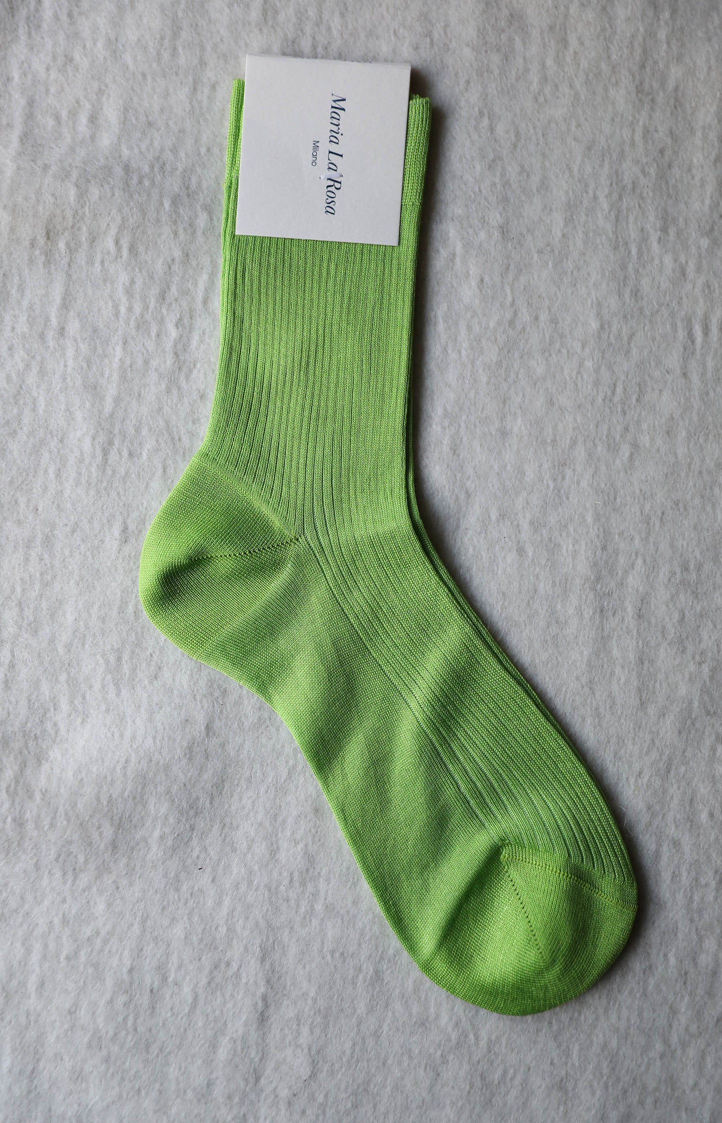 Green Ribbed Socks