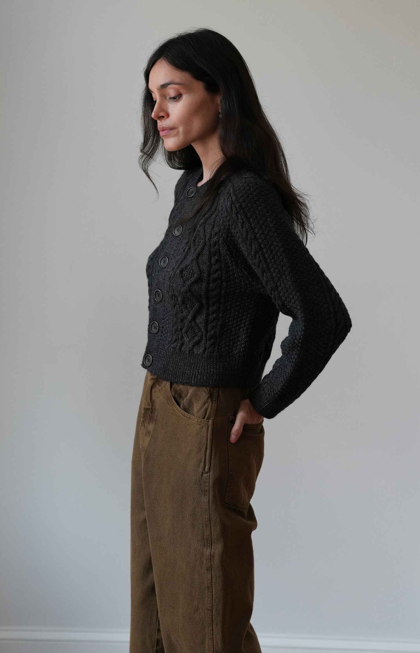 Charcoal Candy Cardigan