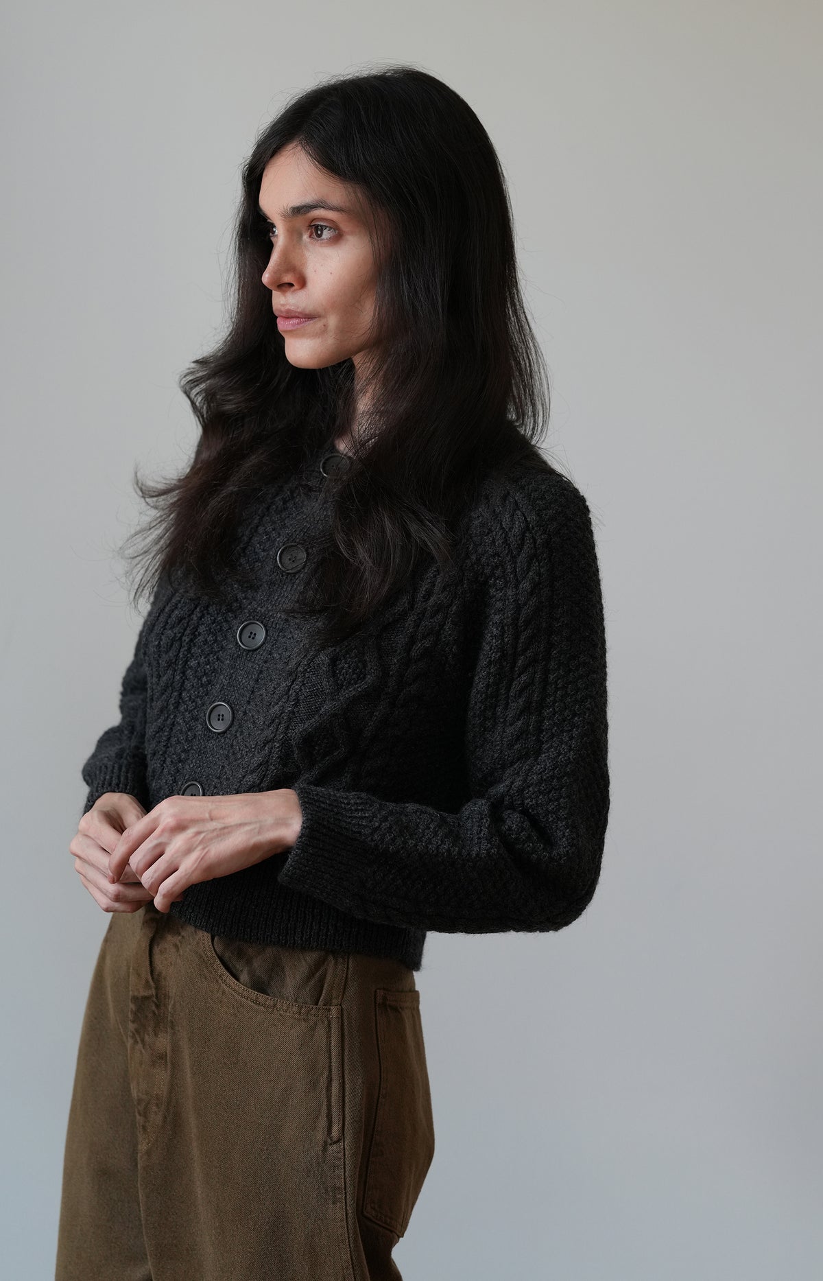 Charcoal Candy Cardigan