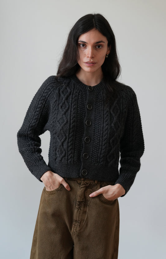 Charcoal Candy Cardigan