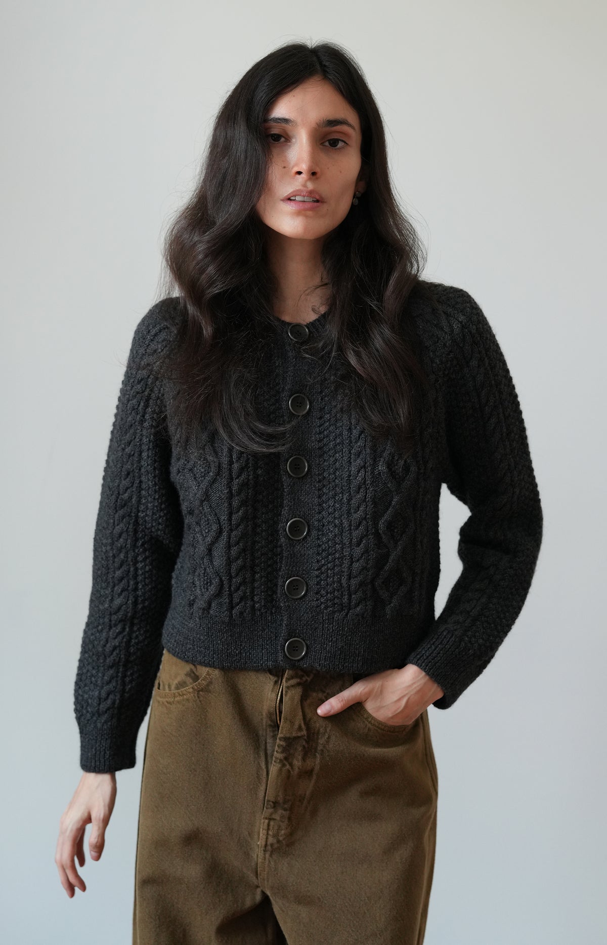 Charcoal Candy Cardigan