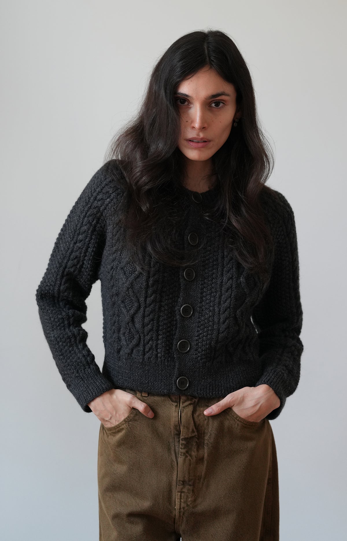 Charcoal Candy Cardigan
