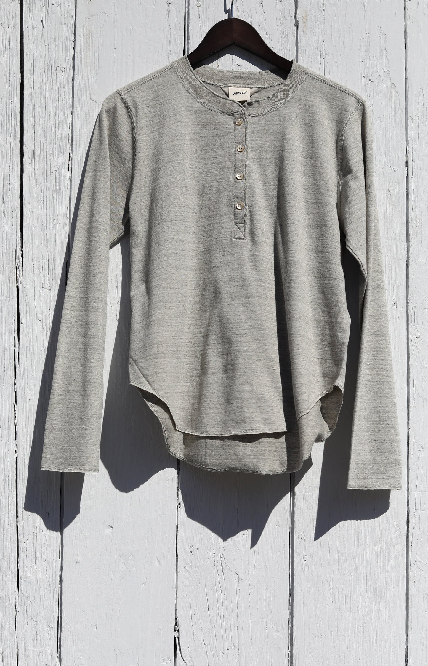 Grey Cotton Henley