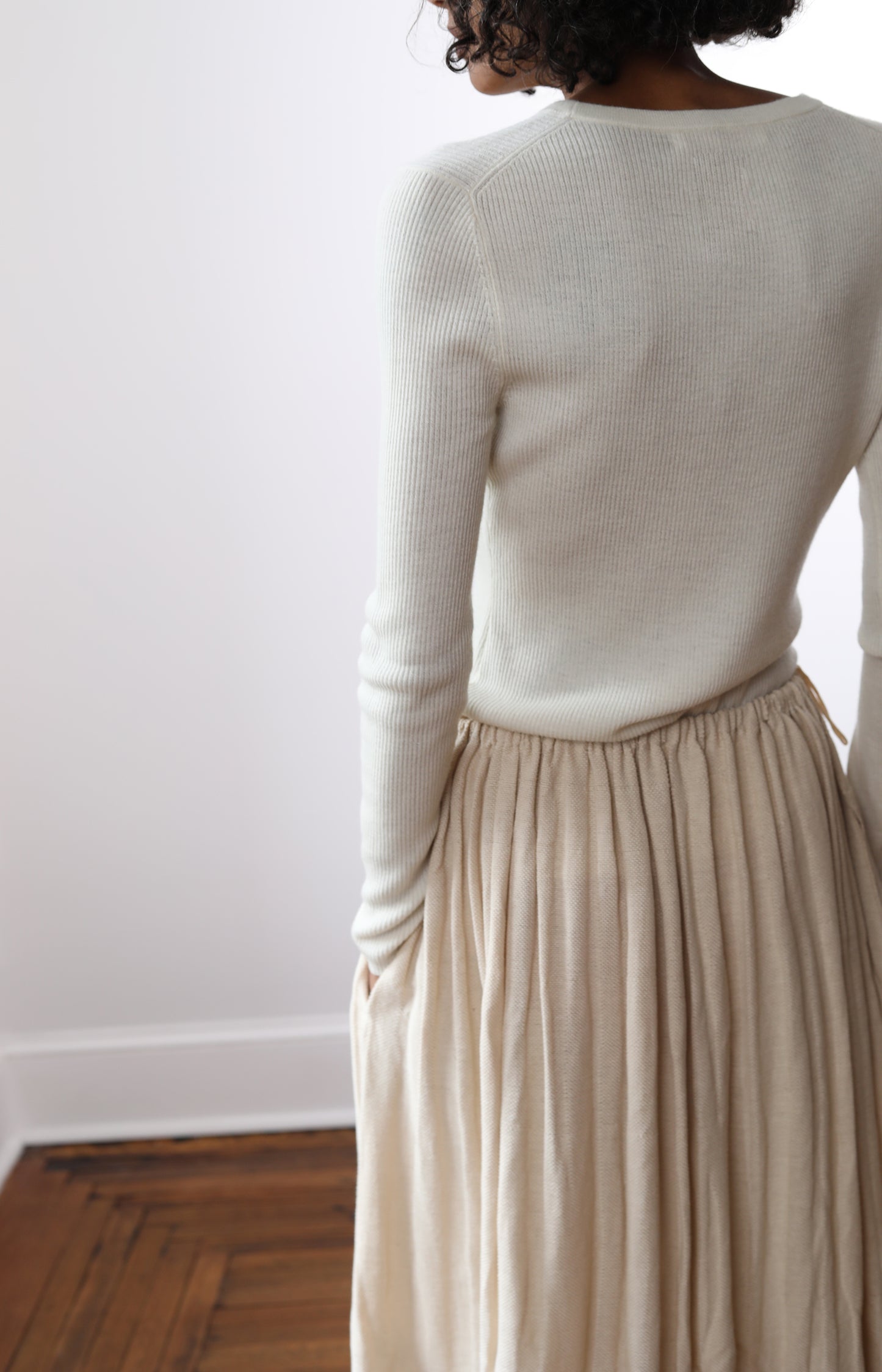 Parchment Cashmere Tee