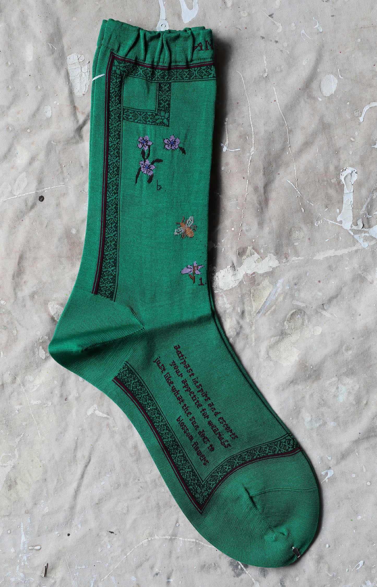 Green Botanical Socks