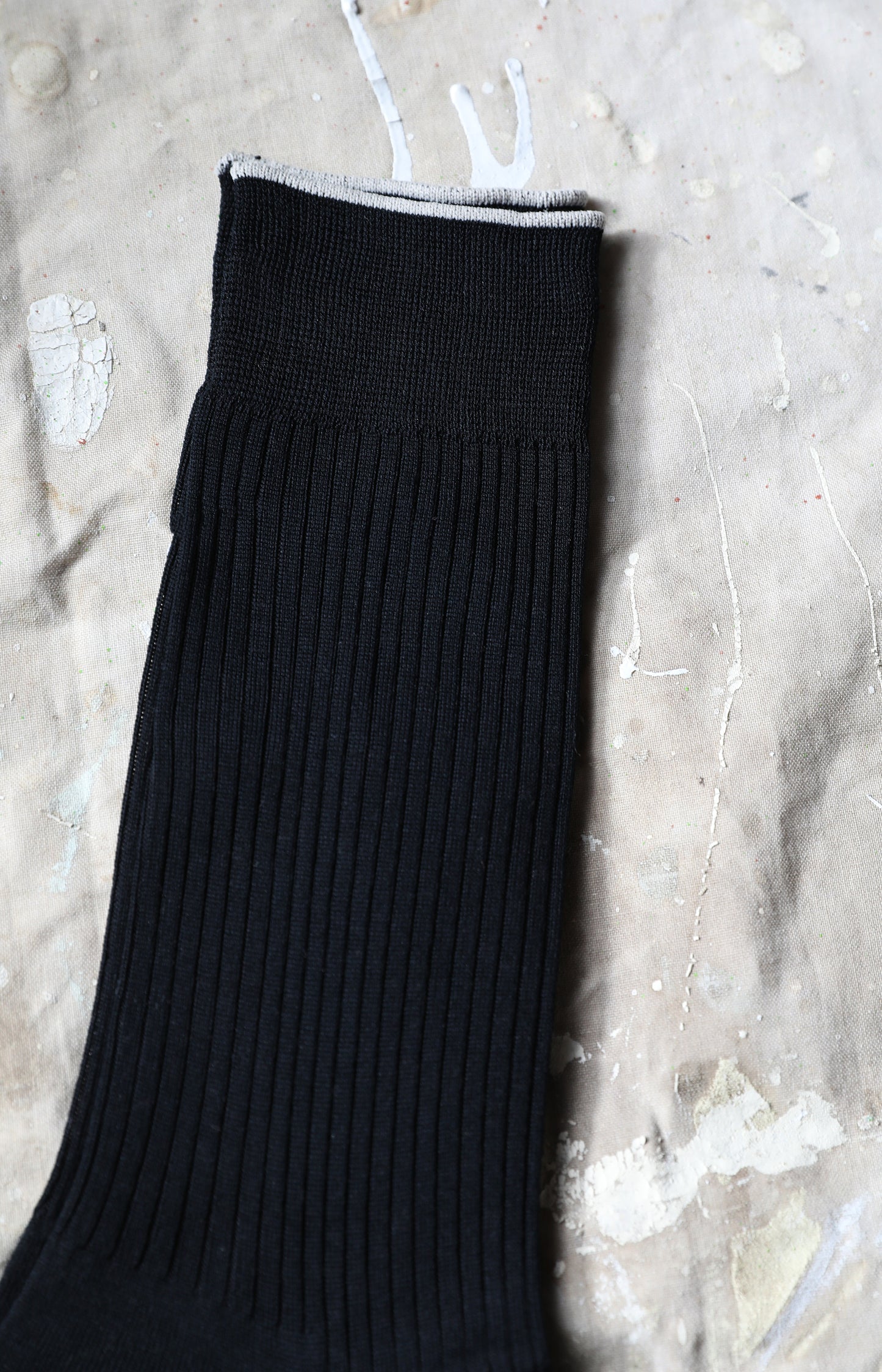 Black Rib Socks