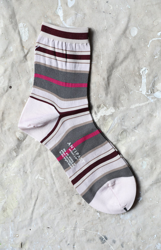 Light Pink Line Socks