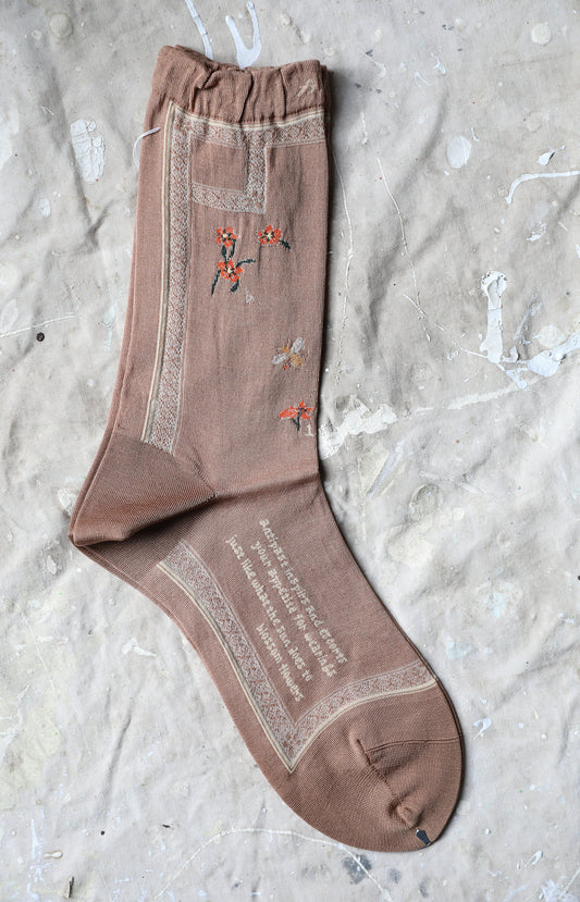 Camel Botanical Socks