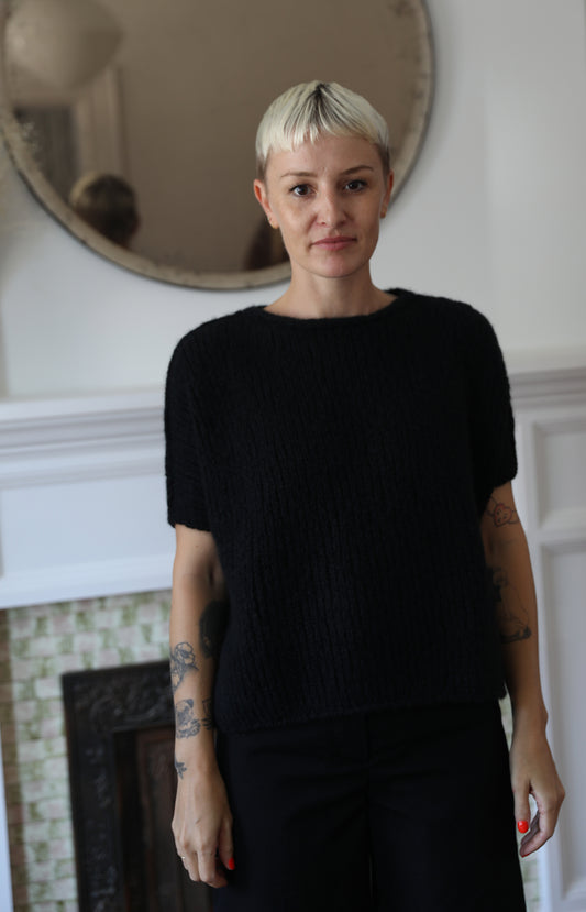 Black Cashmere & Silk Irma Sweater