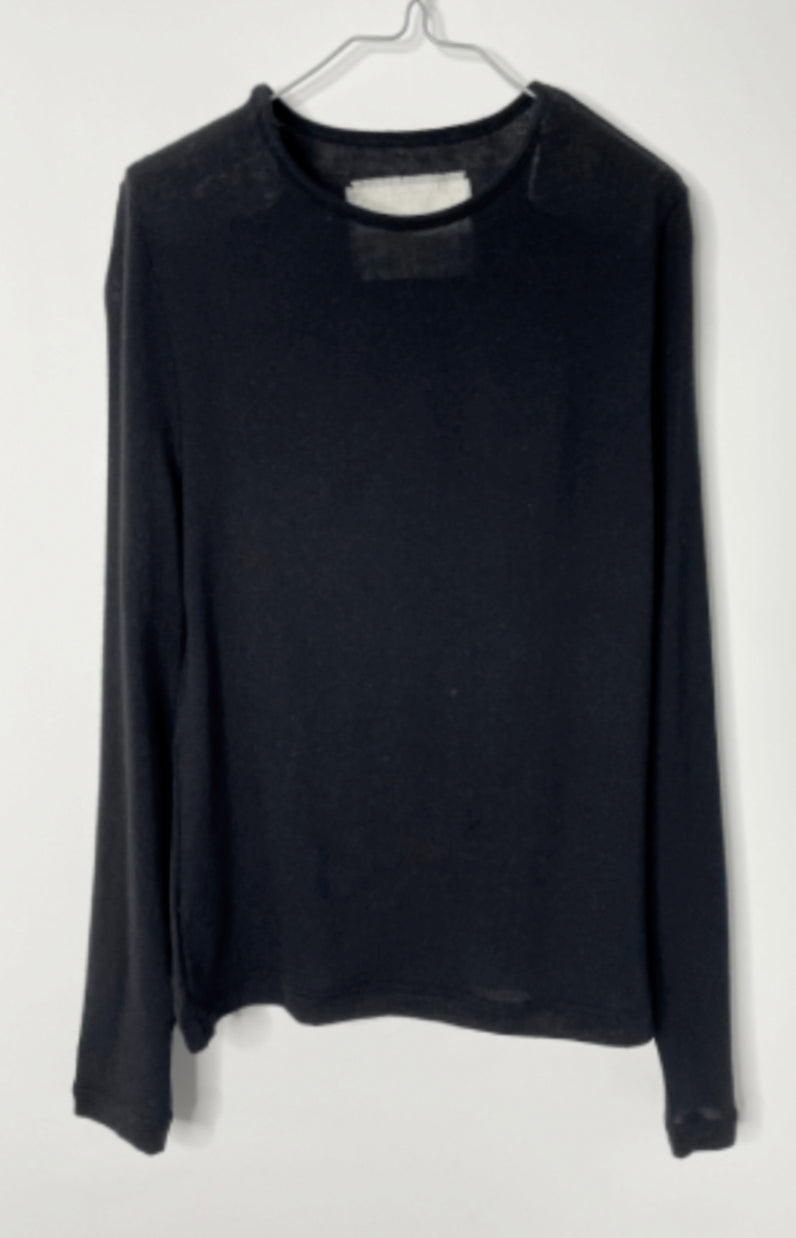Black Long Sleeve Jersey Tee