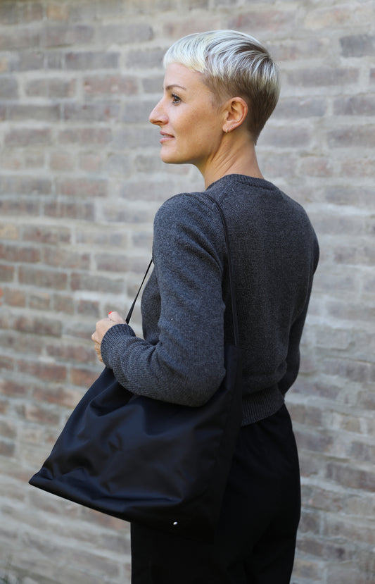 Black Bucket Tote