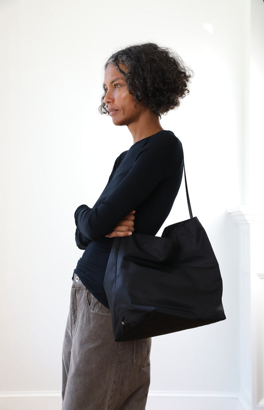 Black Bucket Tote