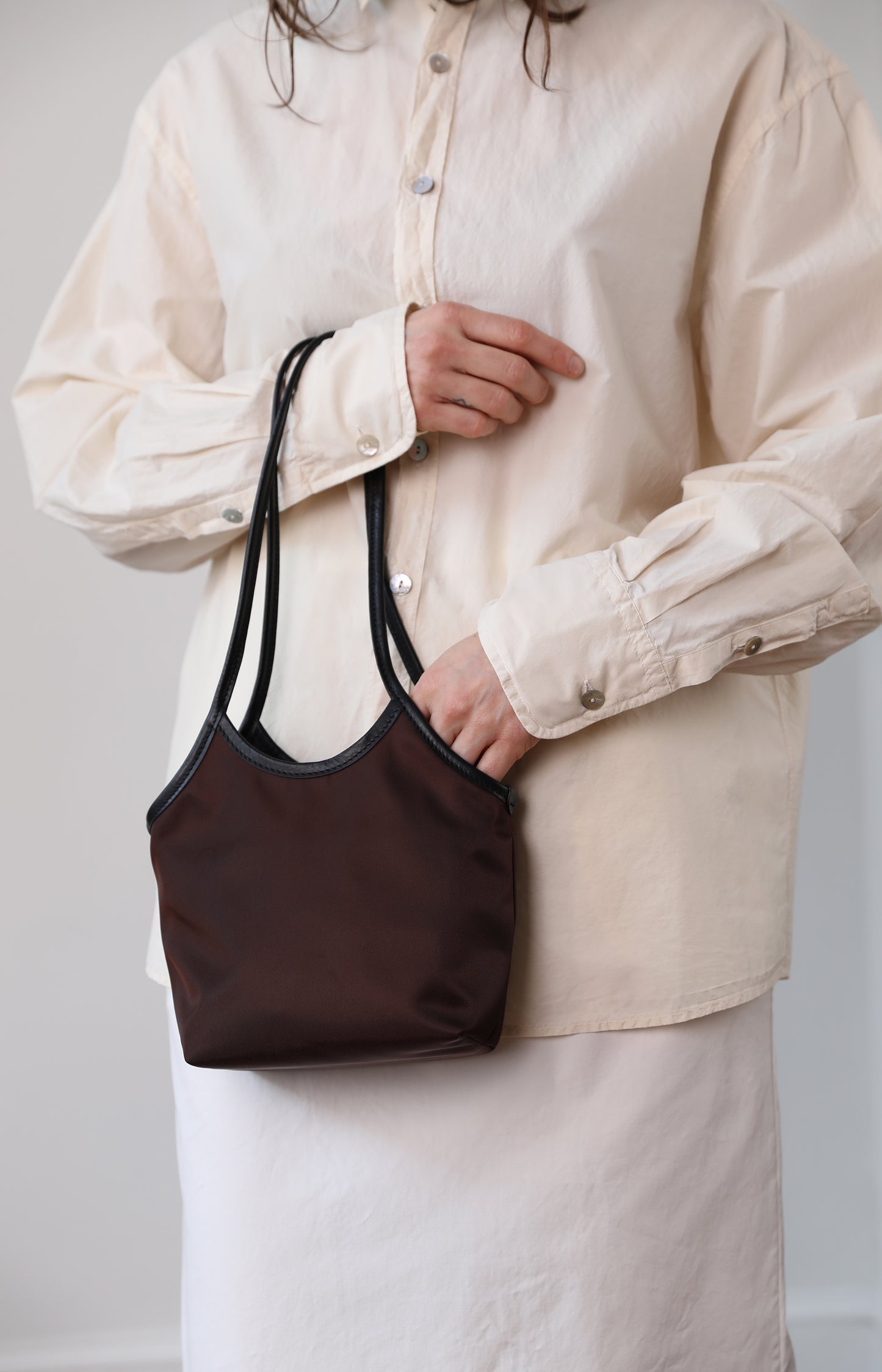 Deep Brown Small Cami Tote