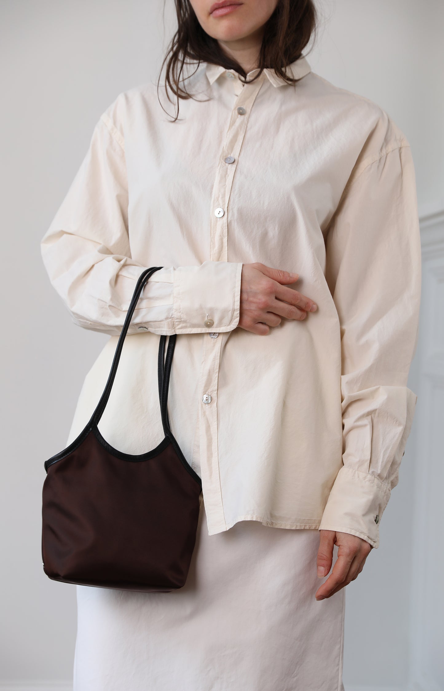 Deep Brown Small Cami Tote