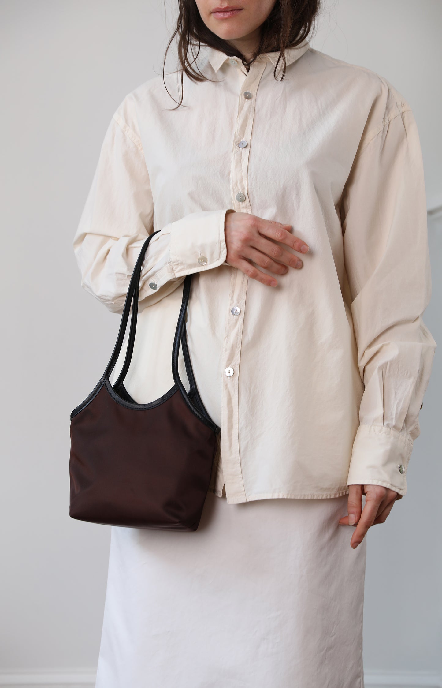 Deep Brown Small Cami Tote