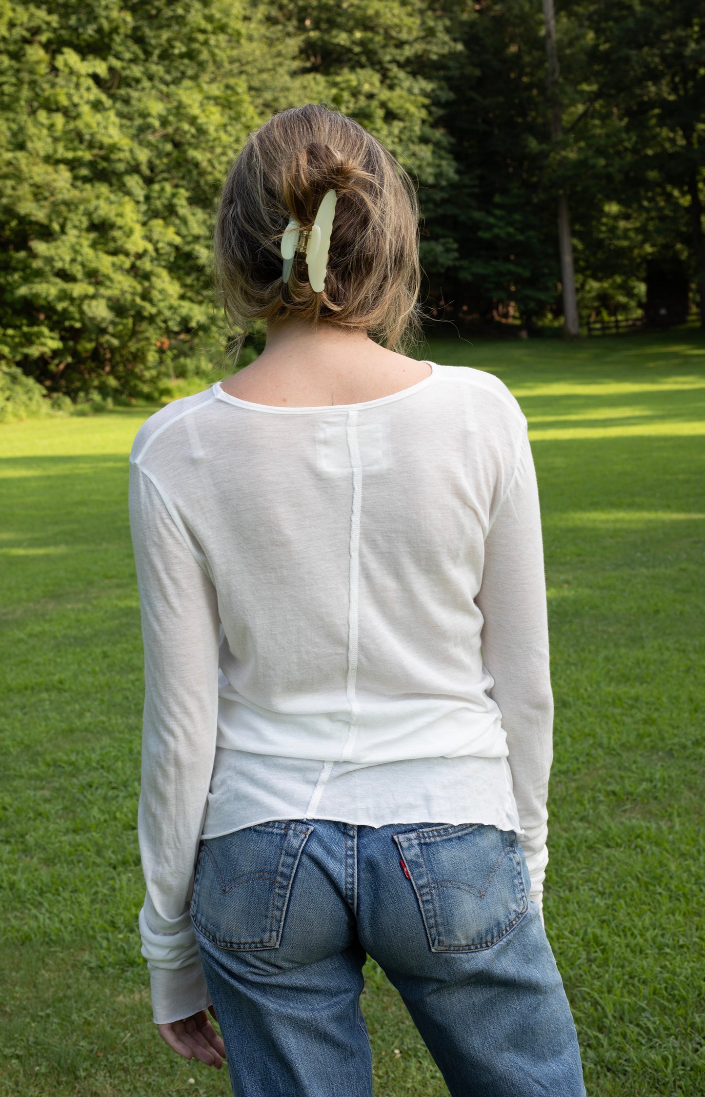White Highsoft Jersey Tee