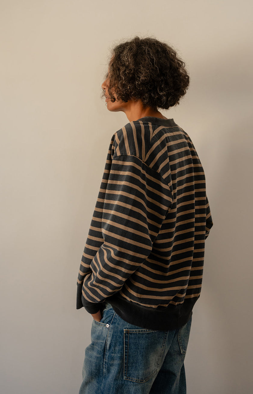 Striped Cotton Cardigan
