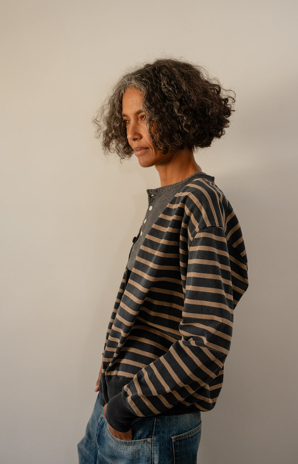 Striped Cotton Cardigan