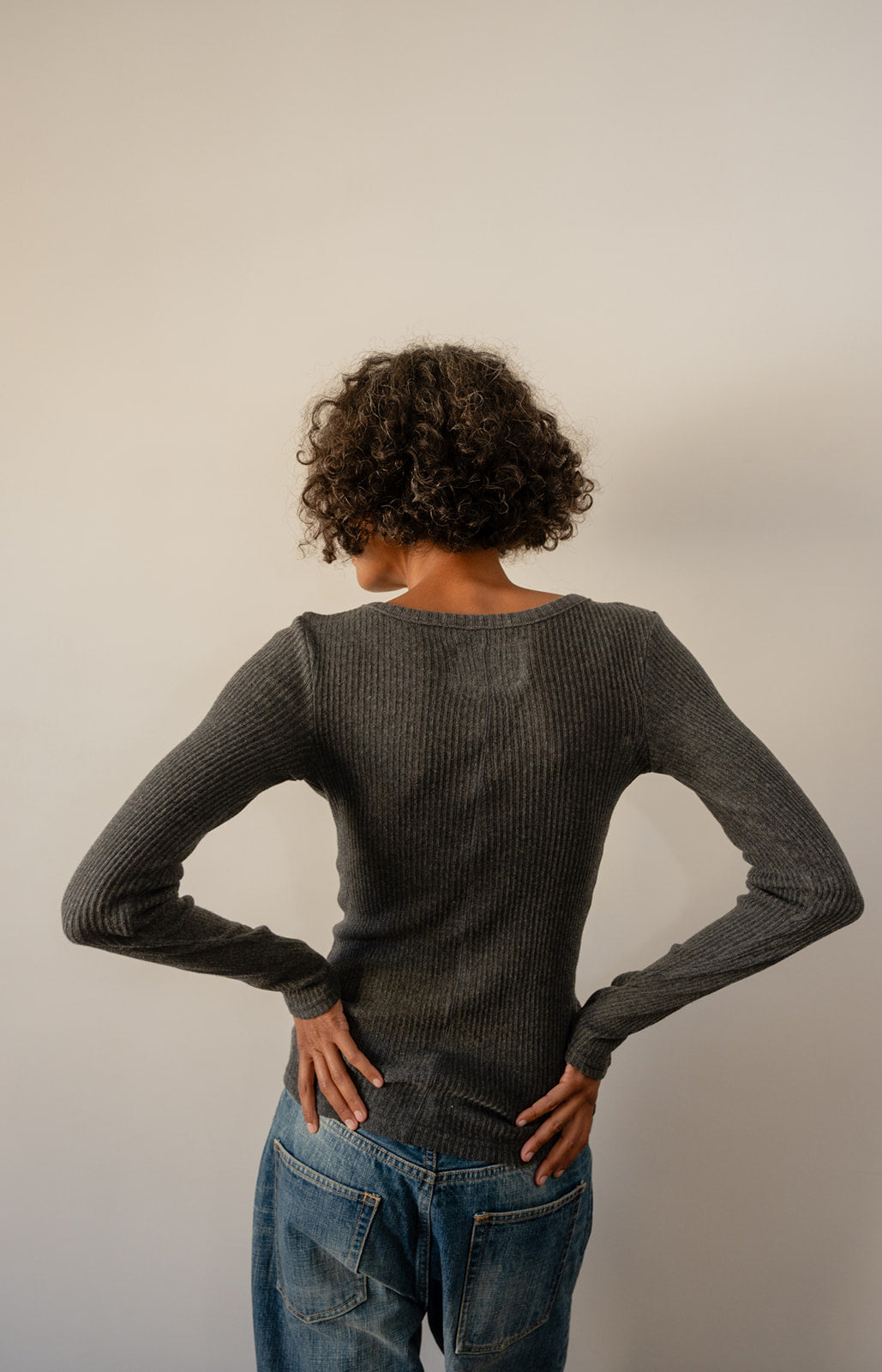 Cotton Gauze Henley