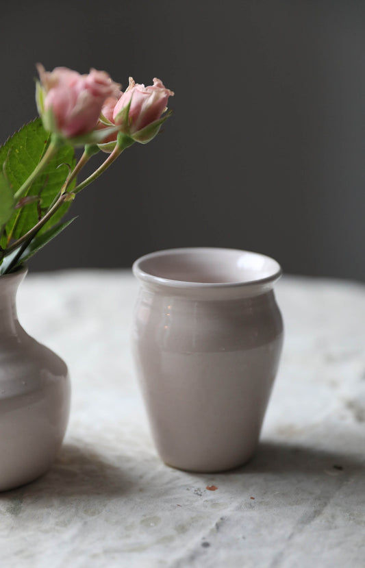 Glossy Blush Small Wide Vase