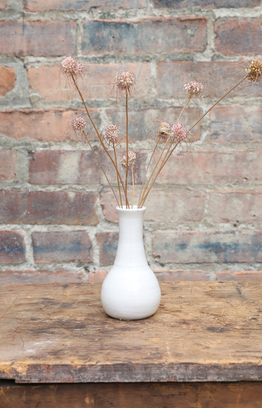 Small Ivory Ceramic Vase