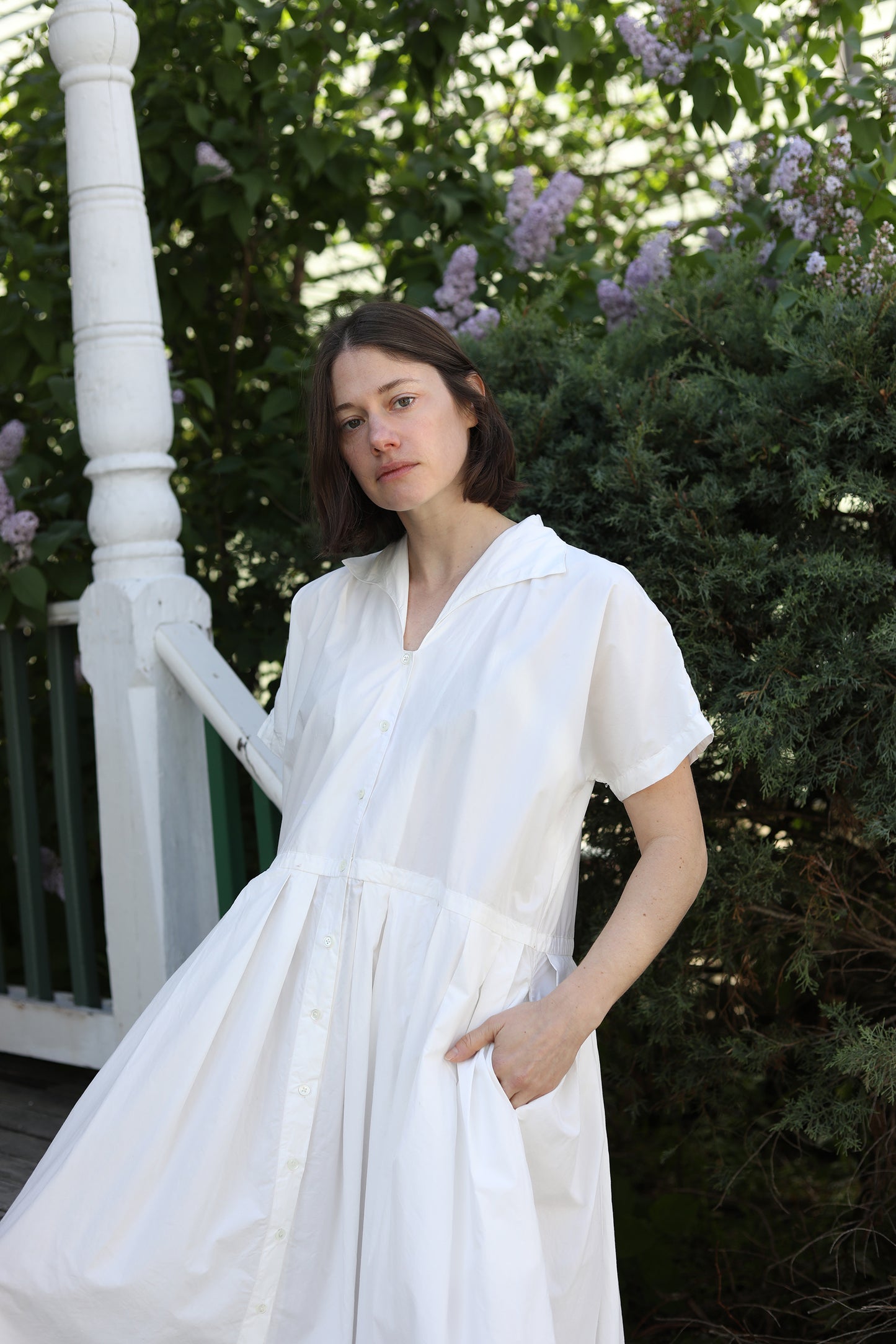 White Cotton Dress