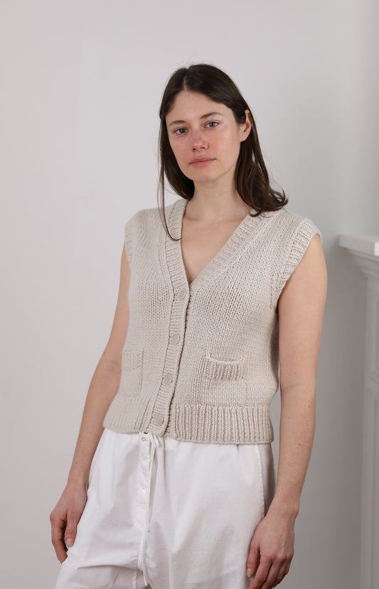 Latte Dude Cashmere Vest