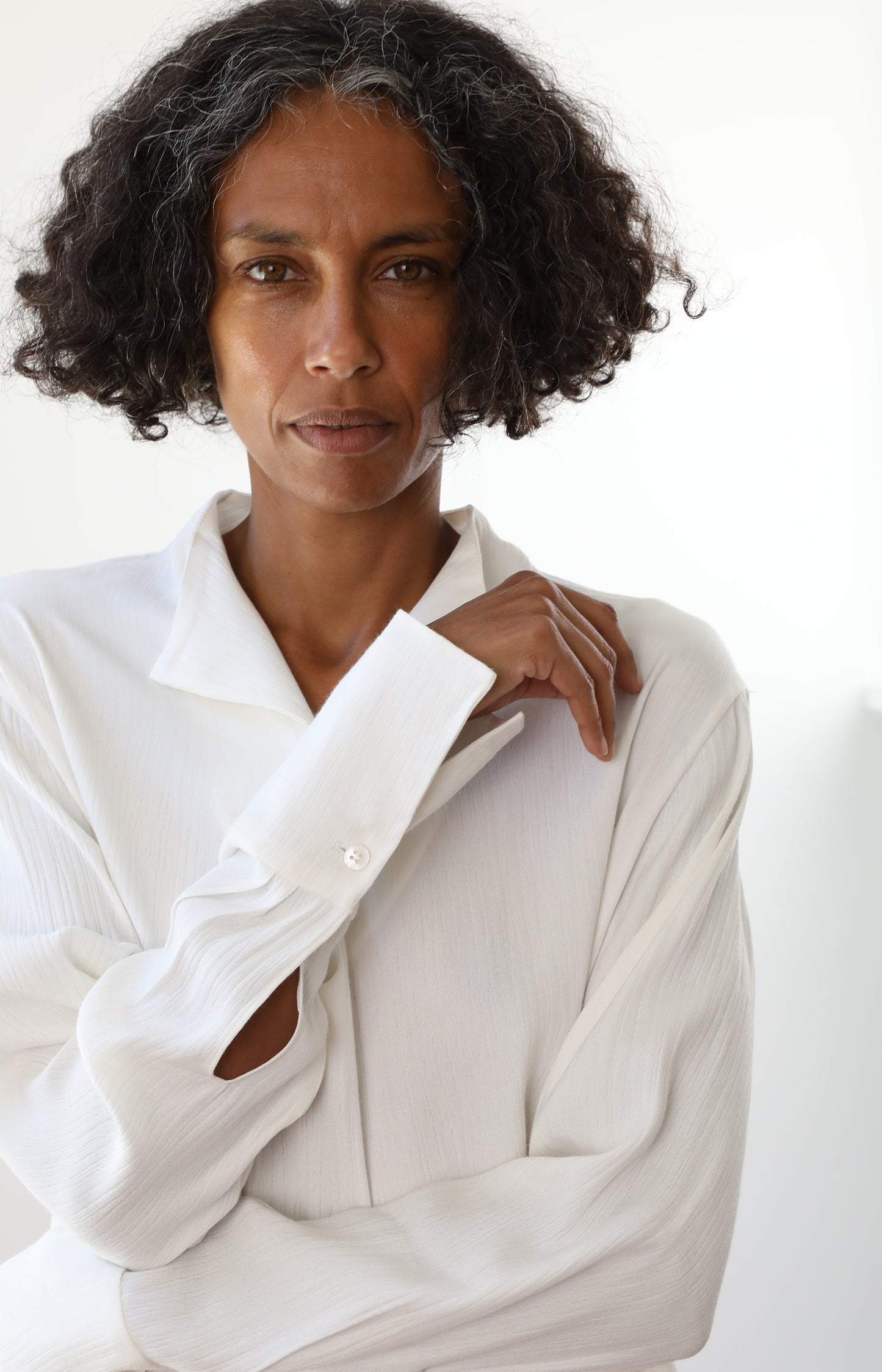 Bone Silk Joyce Shirt