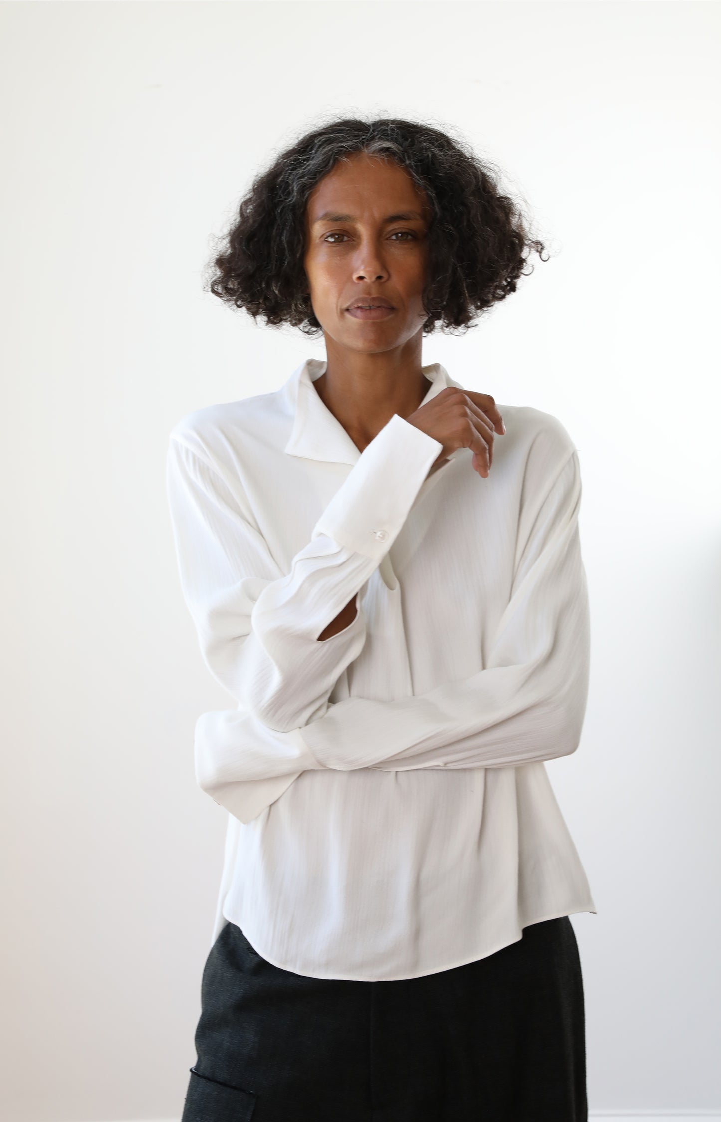 Bone Silk Joyce Shirt