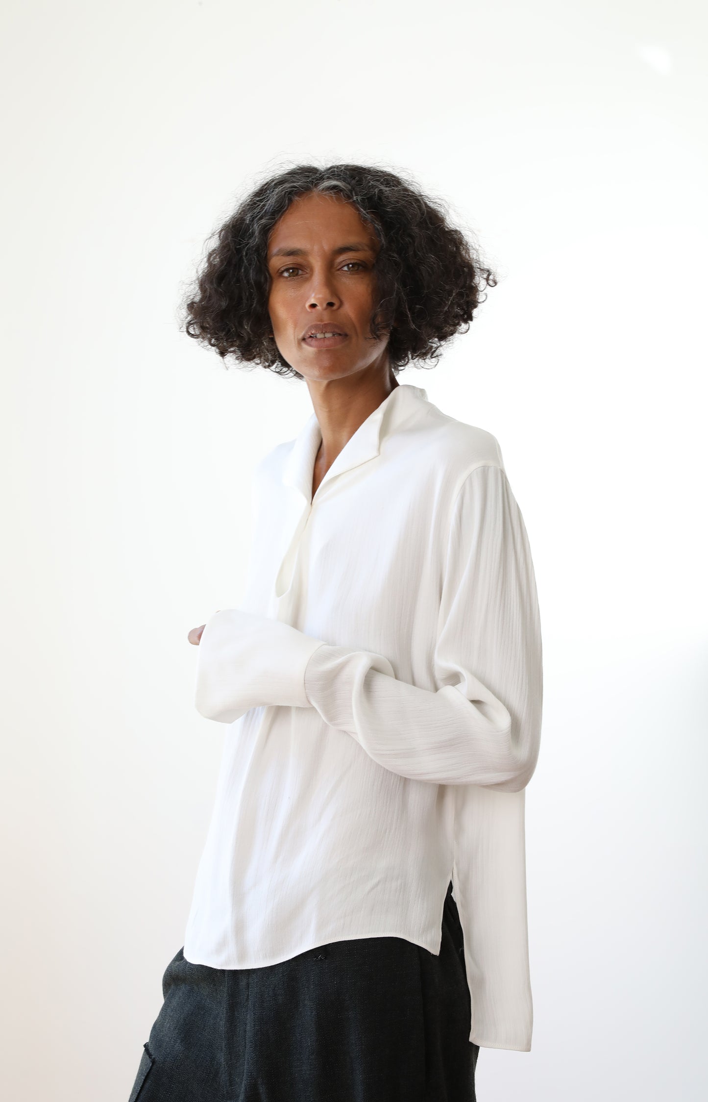 Bone Silk Joyce Shirt