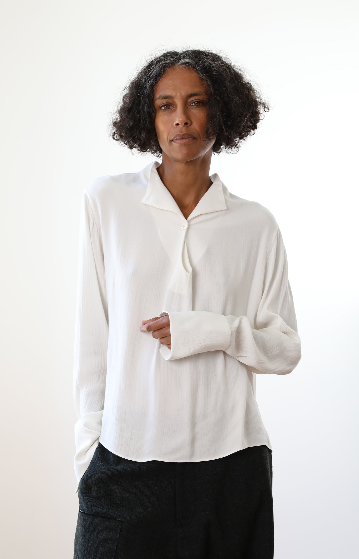 Bone Silk Joyce Shirt